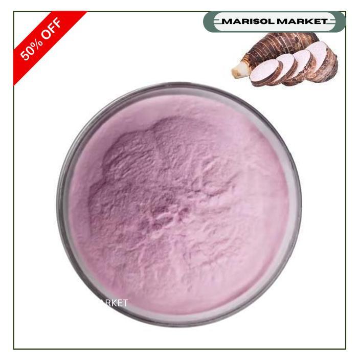 EXTRACT TARO MURNI BUBUK TANPA CAMPURAN MUDAH LARUT TANPA AMPAS UNTUK KUE DAN MINUMAN GRATIS ONGKIR