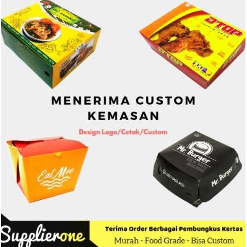 Lansungsand- Box 25X25X5 Isi 25/ Dus Nasi / Dus Muffin / Dus Cupcake / Dus Kue
