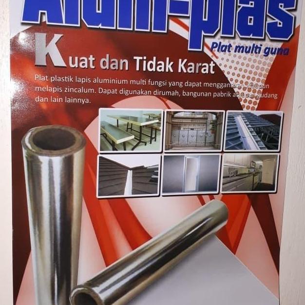 Waare- Alum-Plas T90 - Plastik Lapis Aluminium 90 Cm Fiber Pagar Karpet Talang Anti Korosi & Air Sol