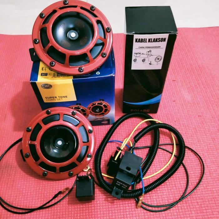 Paket Klakson Hella Supertone + Reray Klakson Original Dan Terpercaya
