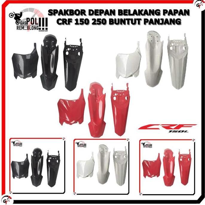 Promo SPAKBOR SET DEPAN BELAKANG PAPAN NOMOR CRF 150 250 MOTOR CROSS TRAIL HONDA CRF 150&250 Motorcy