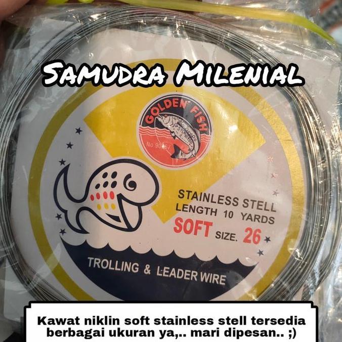 Kawat Neklin / Neckline Soft Golden Fish No 18 / 22 / 24 / 26 / 28