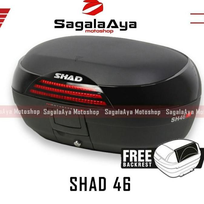 Box motor shad 46 SH46 SH include backrest cocok u Nmax Xmax Vixion CB