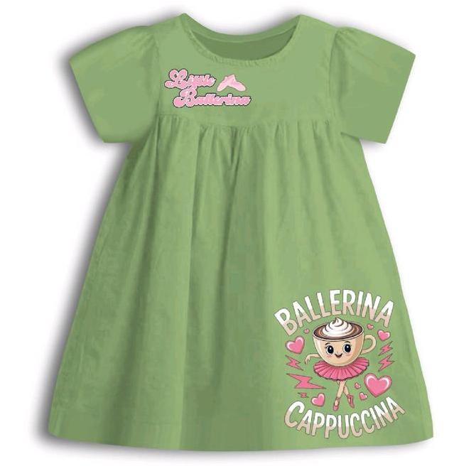 MD42 ~ Daster Anak Motif Ballerina Cappuccina Fashion daster