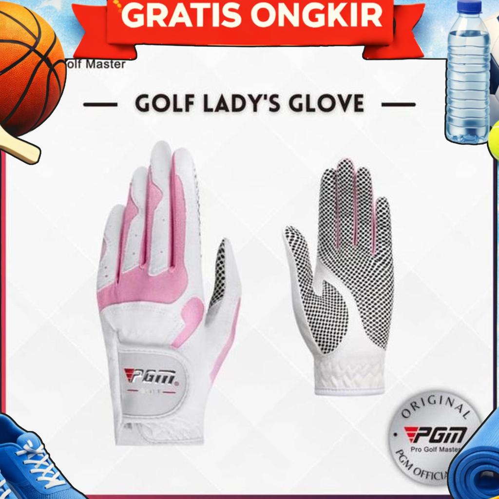 Pgm Women Golf Glove Ladies Anti Slip / Sarung Tangan Golf Wanita Original Pgm St018