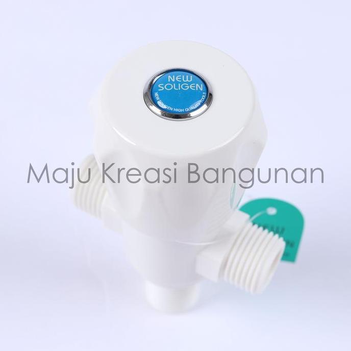 Lancar- Stop Kran Kloset 2 Cabang Double Pvc Jet Shower New Soligen Keran Bidet T Model Tee S18