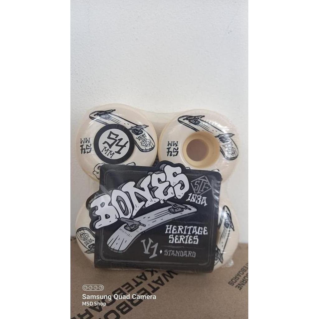 Wheels BONES Skateboard Heritage Boneless STF / Bones Wheels ORIGINAL