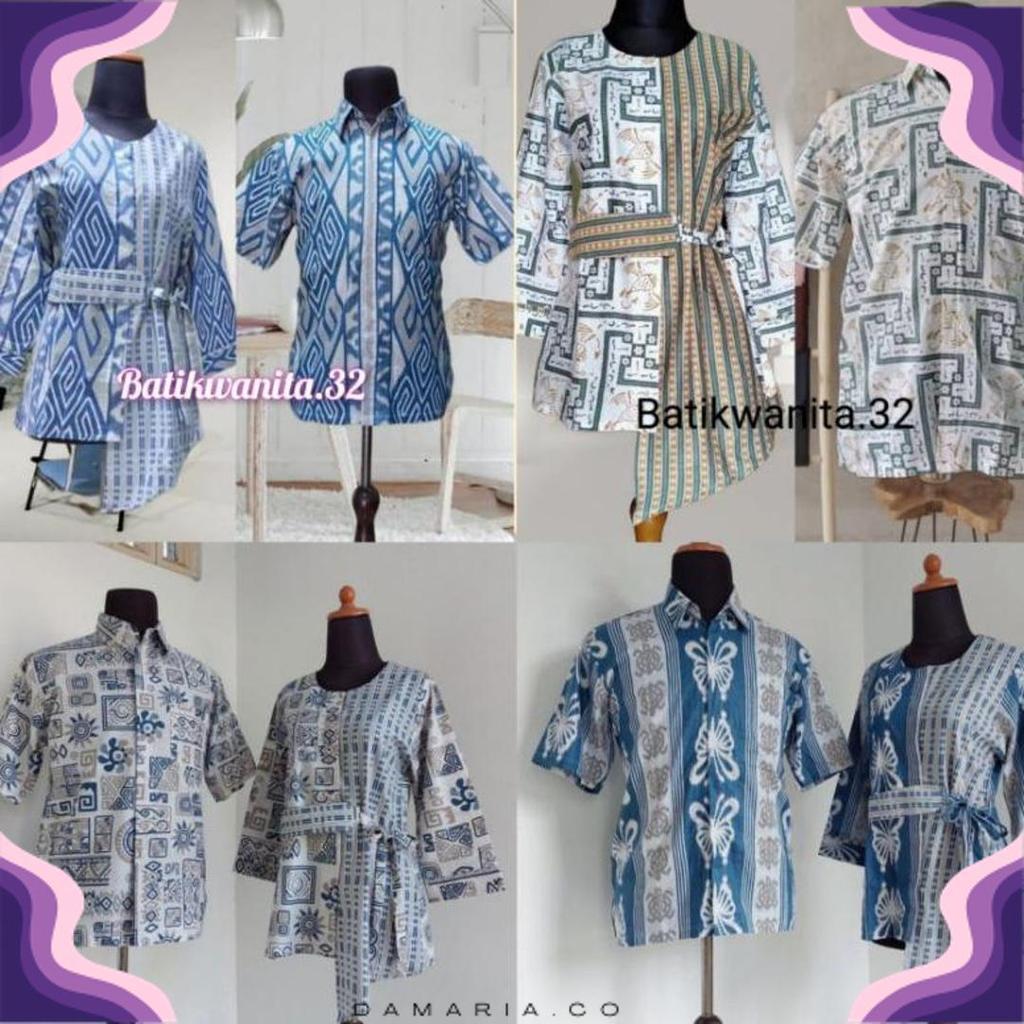 Batik Couple | Batik Couple Modern | Baju Batik Couple | Batik blose Couple Terbaru Diskon Imlek
