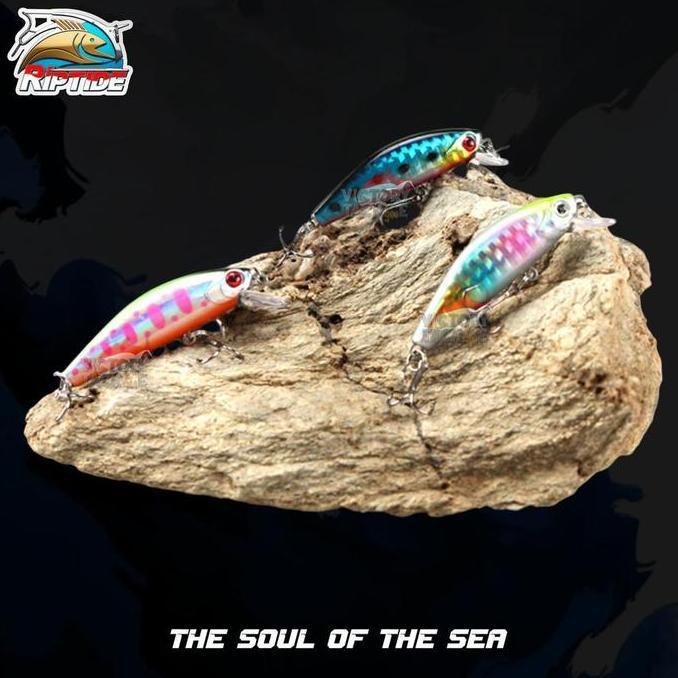 UMPAN PANCING LURE MINNOW Riptide RAIJIN MINNOW SINKING LURE 5.6 CM 6.6 GRAM