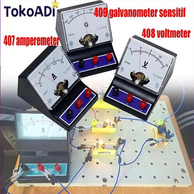 IDSTORE Alat Ukur Listrik Fisika Ampere Meter DC Volt Meter DC Ampere Meter Sensitif
