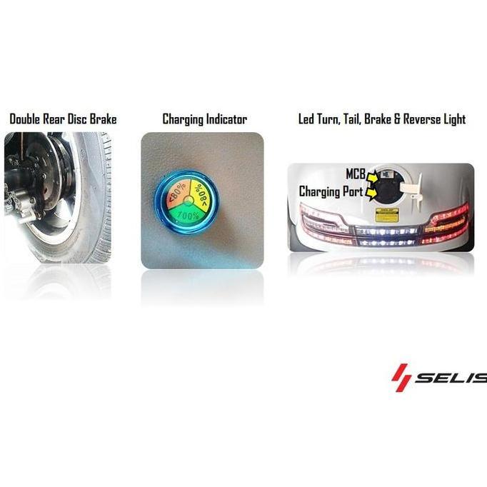 Sepeda Motor Listrik Selis Type New Balis Roda Tiga