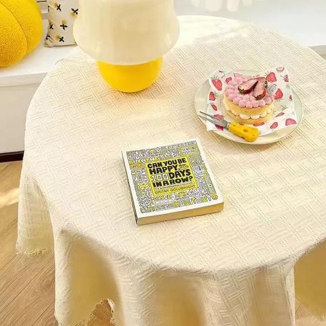 OCARA CODTaplak meja Nordic benang katun taplak meja kelas atas Taplak meja kopi rumbai taplak meja 