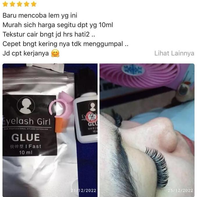 Cunciki5 - Eyelash Girl Glue Lem Bulu Mata Kuat Tahan Lama Sampai 2 Bulan 1Ml Original Extension Bul