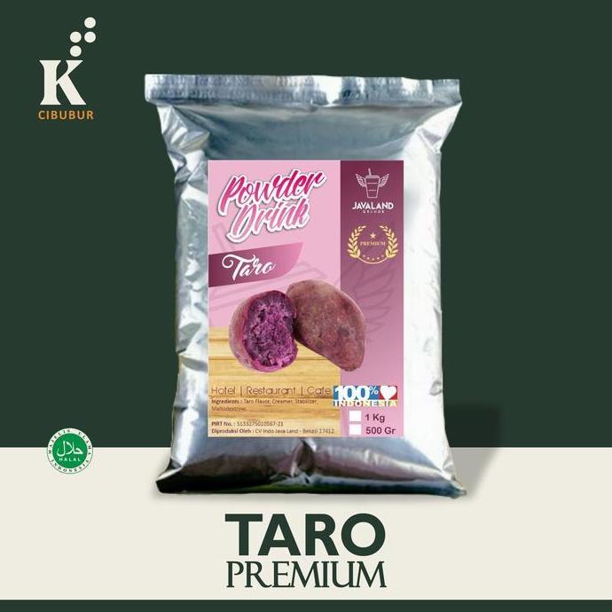 Bahreee_ - PREMIUM Taro original Javaland bubuk minuman kekinian Serbuk Instan Drink