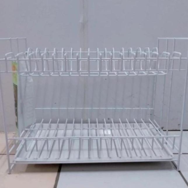 Simbasun Rak Piring Gelas Kawat Susun 2 Nampan Rose 394 T Tray