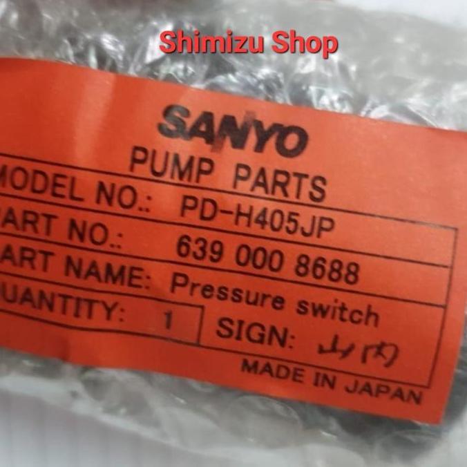Otomatis Pompa Sanyo PDH 405jp / Pressure Switch Sanyo Jet Pump PDH405jp  Made in Japan ready