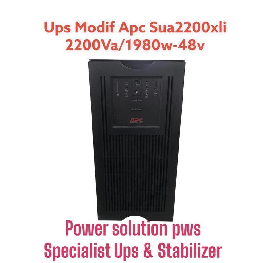 UPS MODIF SMART UPS APC SUA2200XLI 2200VA / 1980W - 48V