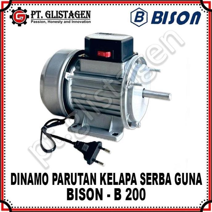 BISON MOSWELL Dinamo Mesin Parut Parutan Kelapa Listrik Dinamo Elektromotor Serbaguna B-200 B200 ORI