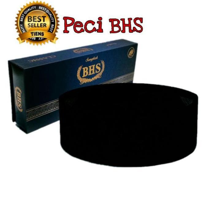 Peci BHS Peci hitam polos BHS Classic AC muslim nyaman