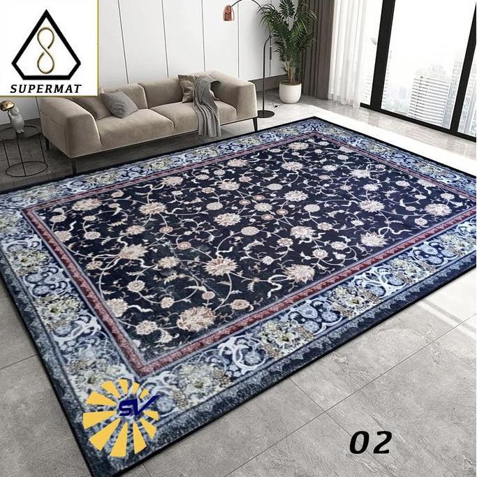 Baru Karpet Permadani Import Terbaru Supermat Cashmere Sutra Ukuran 160 X 210 Cm - Velvet