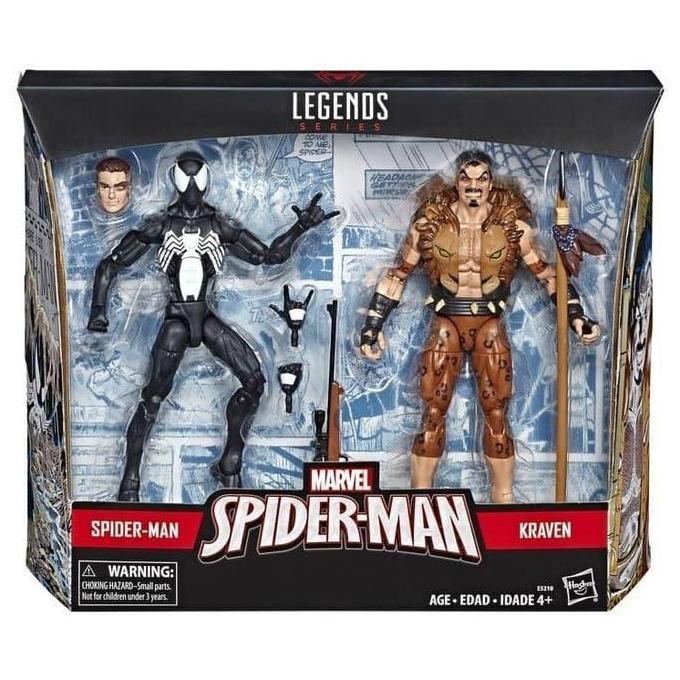 Kraven Symbiote Spiderman Black 2 Packs Marvel Legends