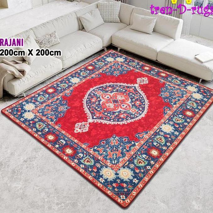 Baru Karpet Modern Persian Vintage Retro Jumbo Alas Lantai 200X200 Nms