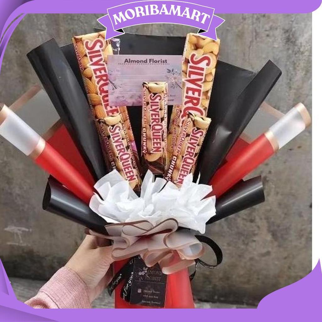 Promo Valentine Buket / Bouquet Coklat Silverqueen, Buket Wisuda Buket Cokelat Buket Mewah Sale