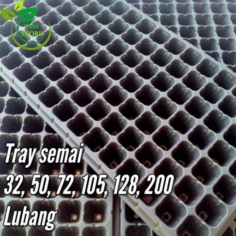 Bisa Cod Tray Semai 32,50,72,105,128,200 Lubang_Pot Tray_Pot Semai ><