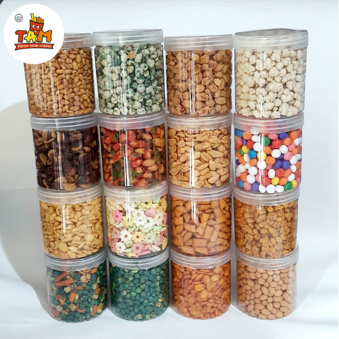 Aneka Cemilan Kacang Toples (Kacang Bawang, Kacang Thailand, Kacang Bandung, Mixed Nuts, Kedelai, Po