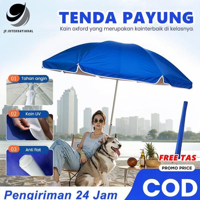 Payung Tenda / Uv Anti Angin Tenda  Taman Pantai Cafe Payung / Anti Uv Anti Angin Payung Tenda Allsh