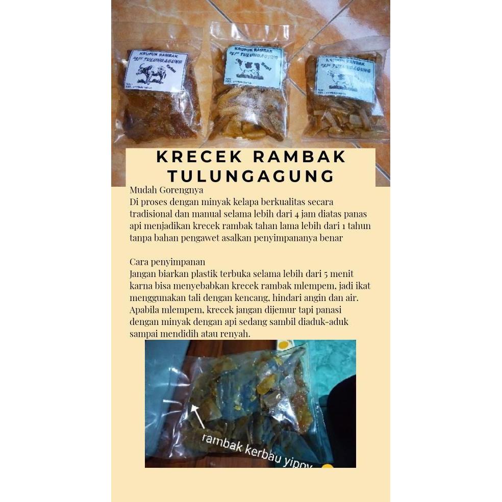 Krecek rambak kerbau tulungagung 500gr