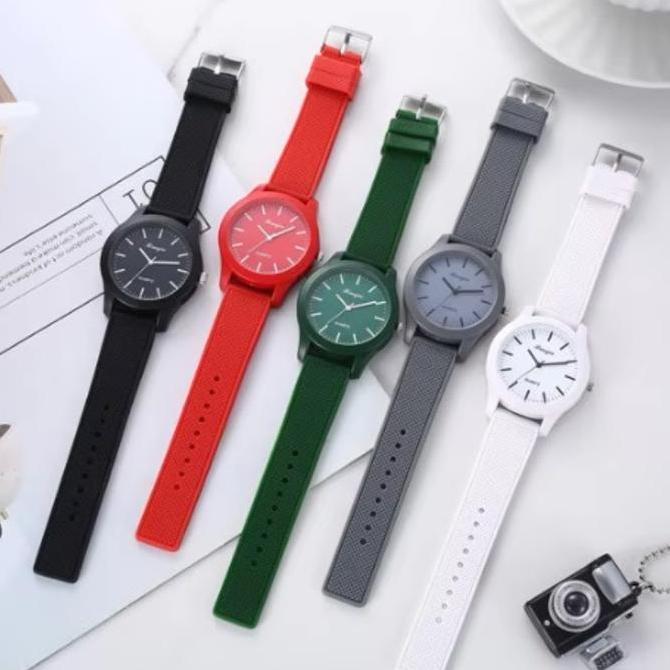 MD9 - J219 Jam Tangan Pria Wanita Quartz Analog Unisex Gaya Retro Ulzzang Elegan Kaca Watches