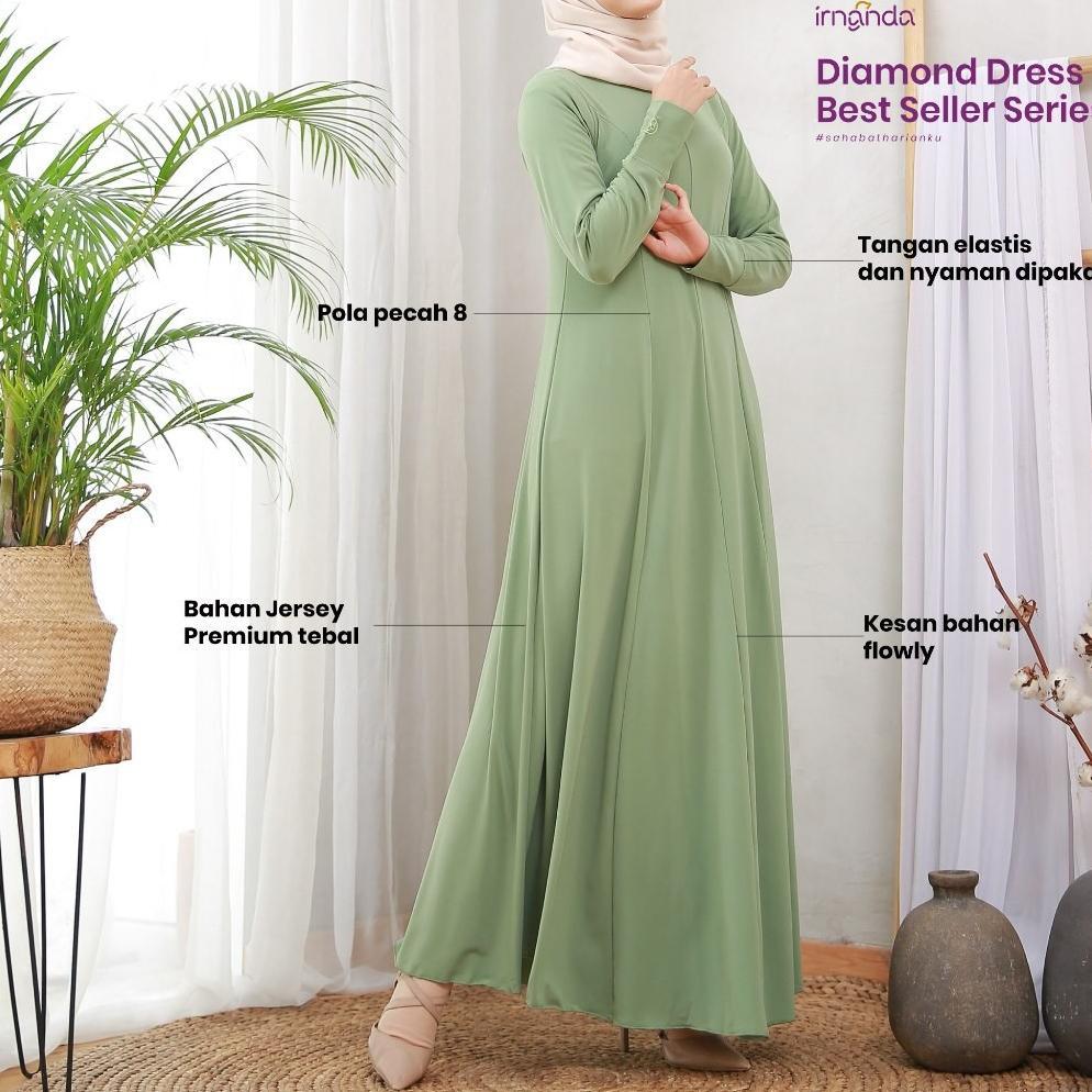 Irnanda Hijab - Gamis s Spandex Pum Slim Fit Inner Dress Termurah