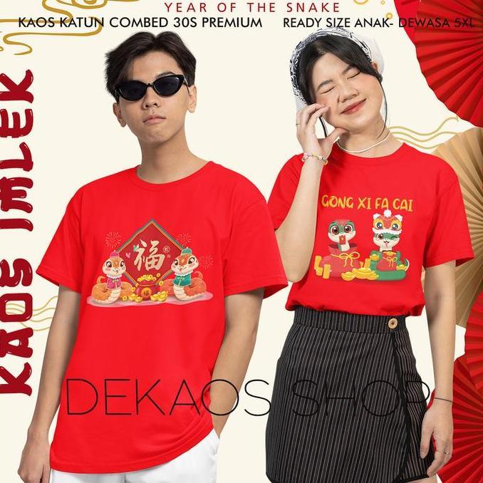 AI127 }} BAJU IMLEK 2025 / BAJU COUPLE KELUARGA / BAJU IMLEK KELUARGA / BAJU SINCIA / KAOS GONG XI F