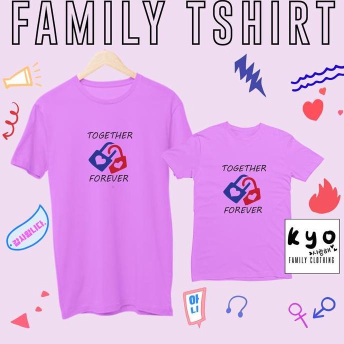 BL55 }} BAJU KAOS COUPLE KELUARGA FAMILY KAPEL PASANGAN SET SERAGAM KATUN COMBED TERBARU KYO 003 KUN