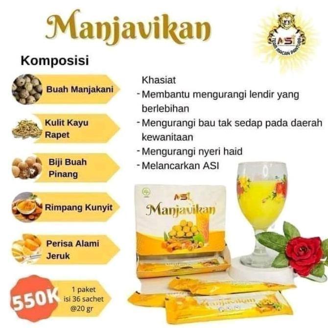 Clearx- 1 Box Manjavikan Msi Kemasan 20Gr Isi 18 Sachets Original