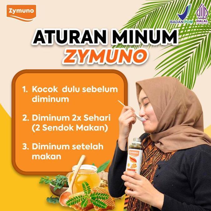 Clearx- Zymuno Paket 2 Botol Madu Herbal Alami Original Bpom & Halal Bahan Honey Sirup Instan Syrup 