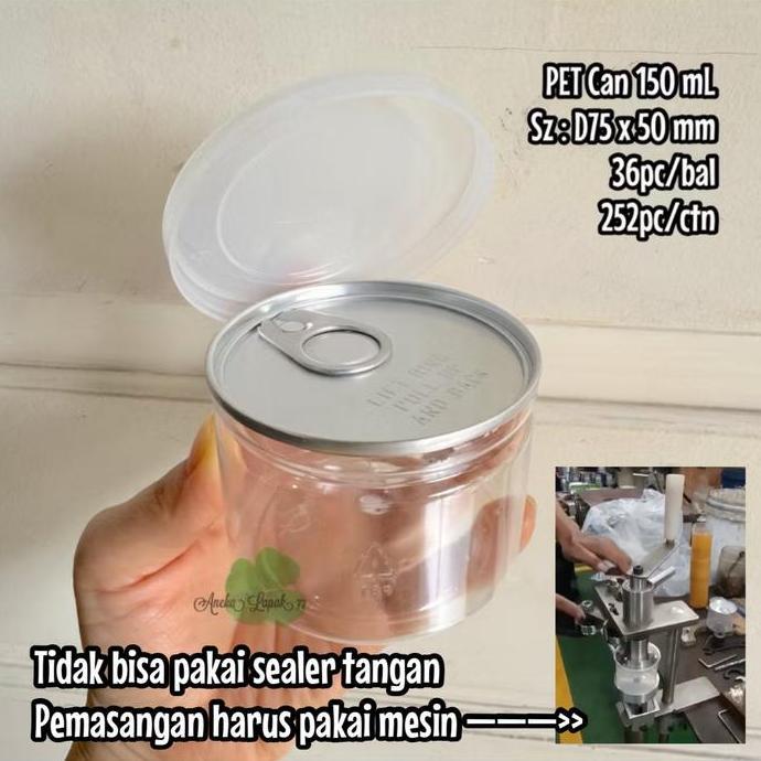 DOVLAND Pet Can 75x50 Pet Can 150 ml Jar sambal anti tumpah 150 ml