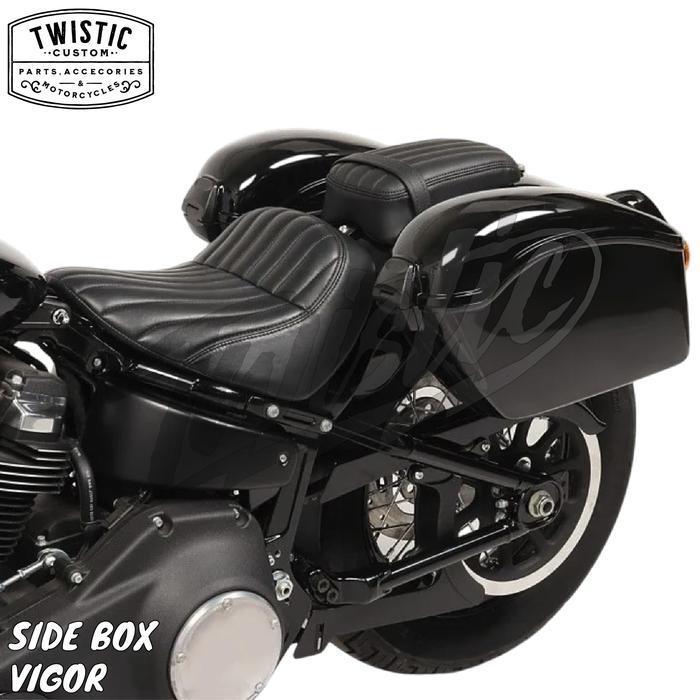 (Terbaru) Side Box Side Bag Boks Tas Samping Pannier Bracket Rack Tas Vigor Touring Edition Motor Ha