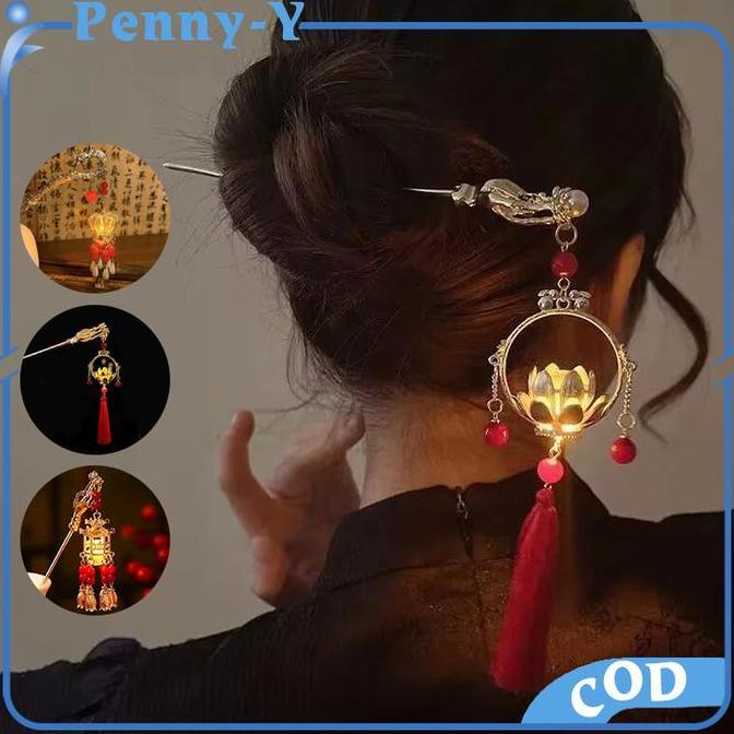 LOLY Tusuk Konde Lampu tusuk konde led tusuk rambut cina hairpin chinese