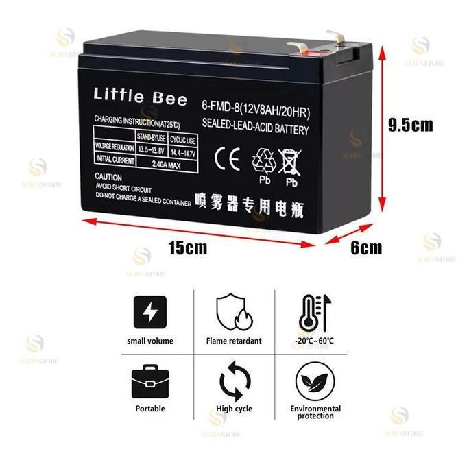 CIZARY 6 volt 4.5 Amper Battery motor mainan anak mobil mobilan Aki Sepeda Listrik Battery 6v 7ah mo