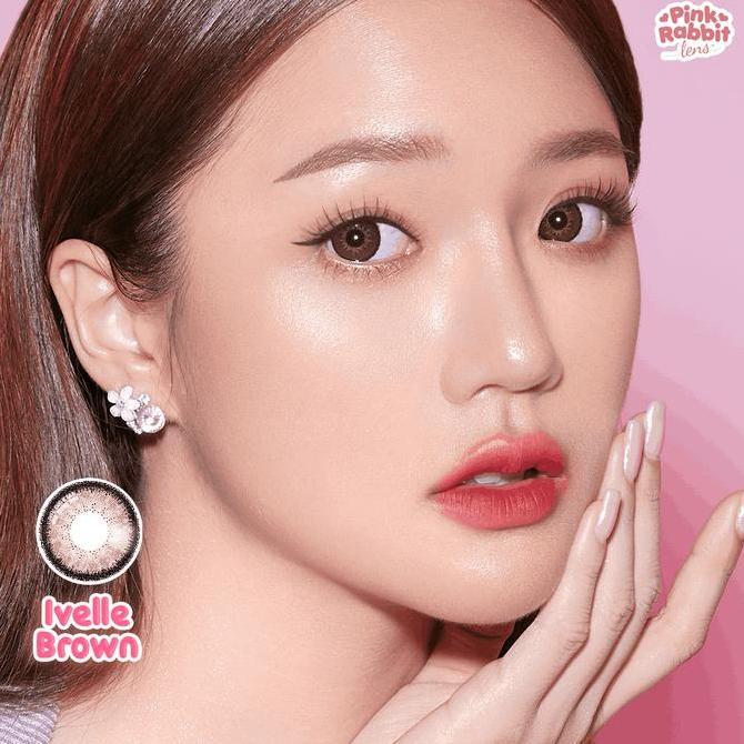 Eyex- Pinkrabbit Softlens Ivelle Brown - Normal, Minus 0.5 S/D 10.00 (1Pcs/Sebelah) #Softlensnyaman 