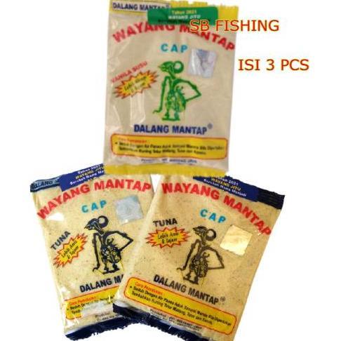 Paket Umpan ( W Jitu Tuna 2 Dan Vanila Susu 1 ) Umpan Ikan Mas Wayang Allshop