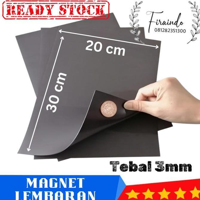 Magnet Lembaran Karet Ukuran A4 Tebal 3mm - Ukuran 30cm x 20cm