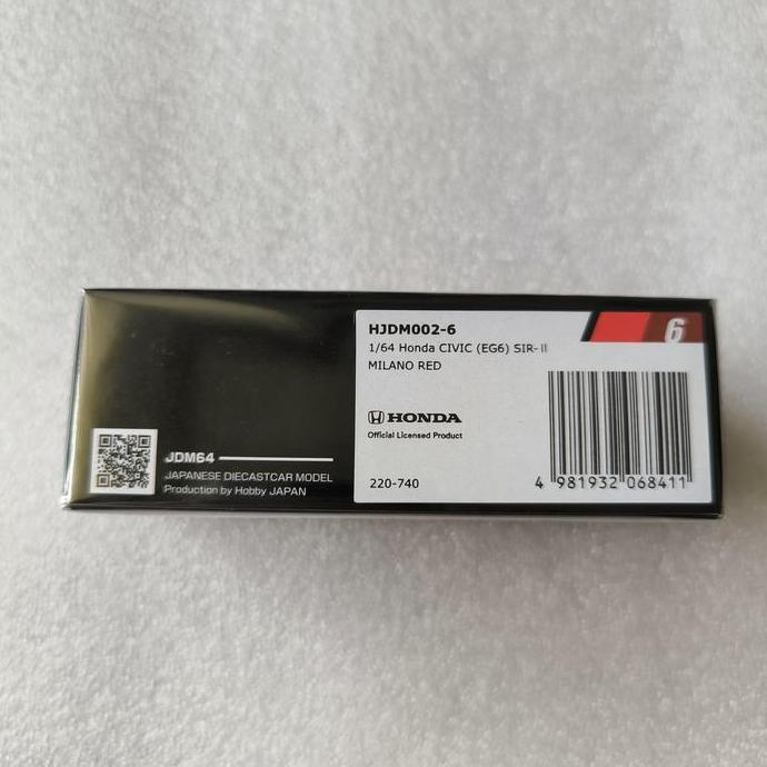Promo HOBBY JAPAN JDM64 HONDA CIVIC EG6 SiR-II MILANO RED Diskon