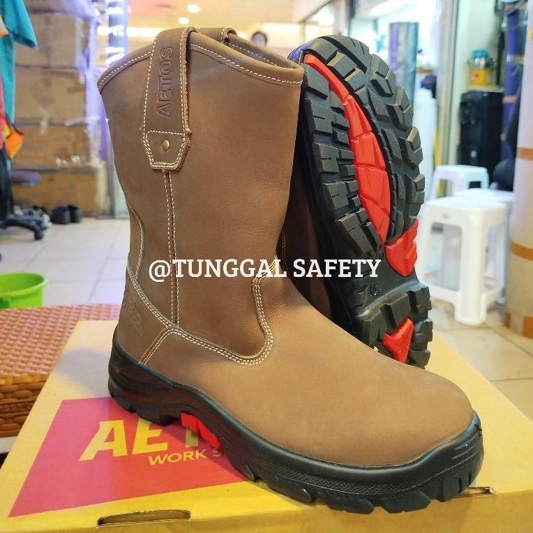 TERBARU Sepatu safety aetos lithium mocca original / Sepatu safety aetos / Sepatu safety lithium moc