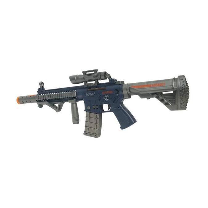 Promo Toys Kingdom Cruzer Blast Strike Force M4A1 - Abu-Abu/Biru Toys Kids Toy Senjata Tembak Gun To