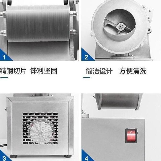 MAXPUMP Alat Pemotong Kentang Listrik QPJ-220 Alat Pengiris Listrik 220v 180w Mesin Kitchenware Sayu