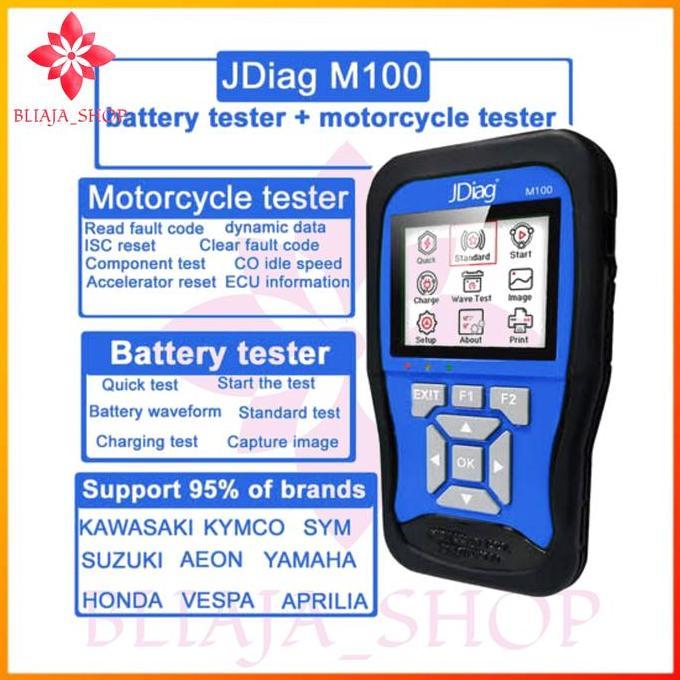 Promo JDiag M100 Motor Diagnostic Scanner OBD2 Motor Scaner Motor Injeksi Diskon