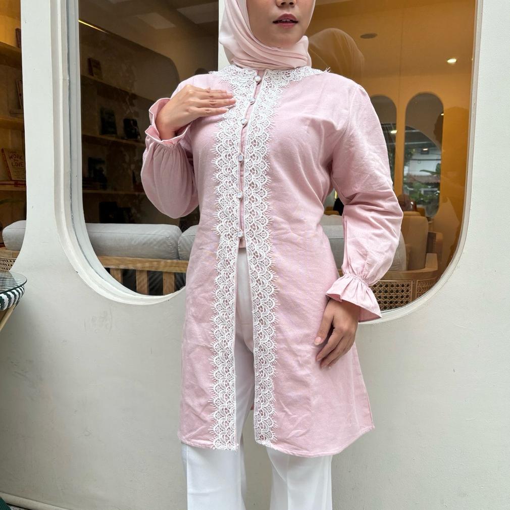 Nadlyn Tunik | Series Raya | Tunik Wanita | Baju Lebaran | Baju Kondangan | Atasan Tunik Wanita Vira